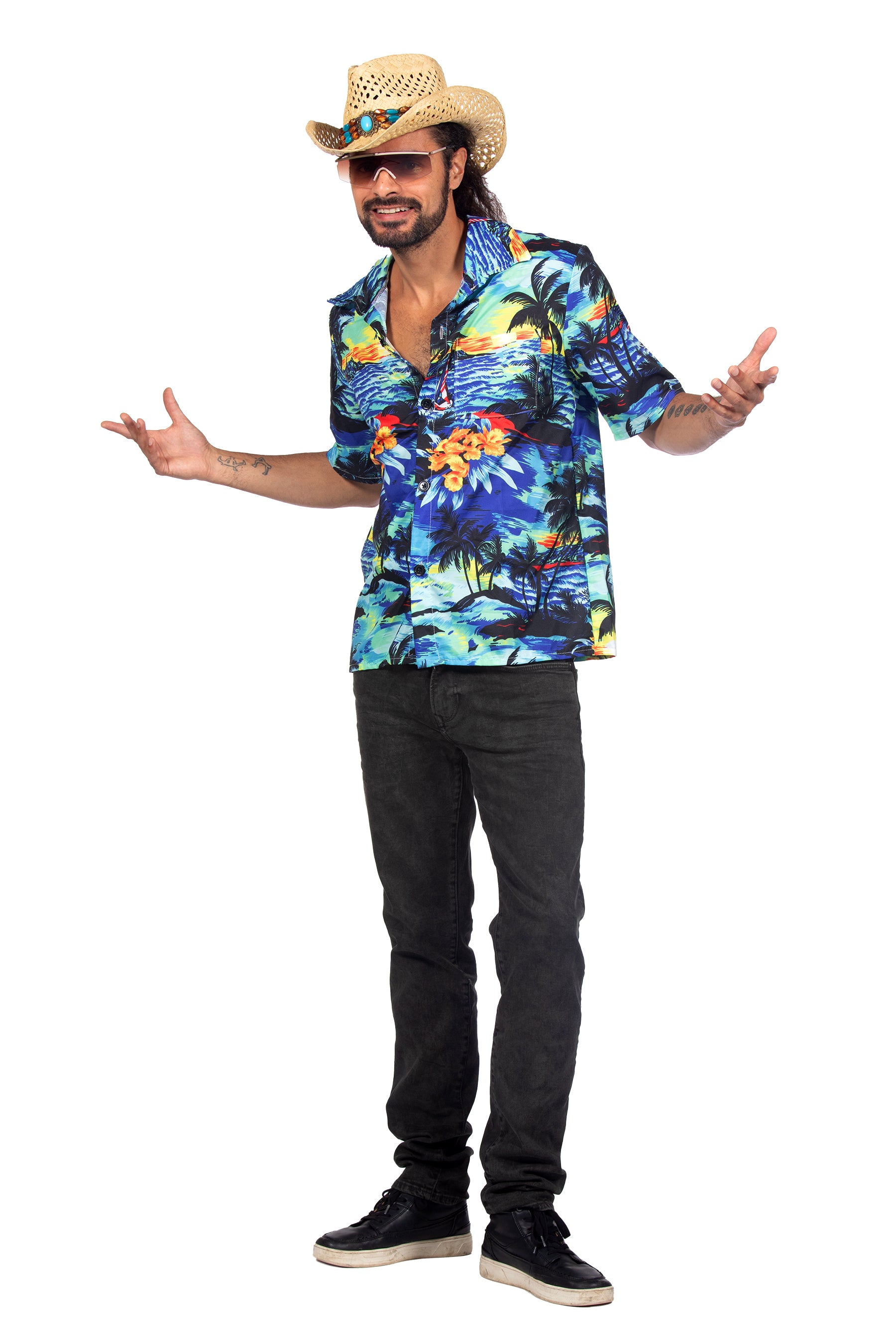 Palmen Hawaii Hemd für Herren