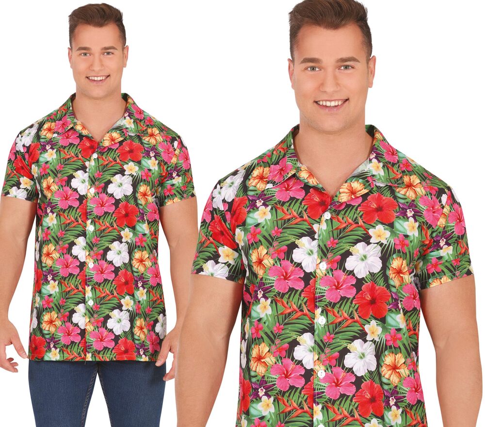 Hawaii Blumen Hemd für Herren