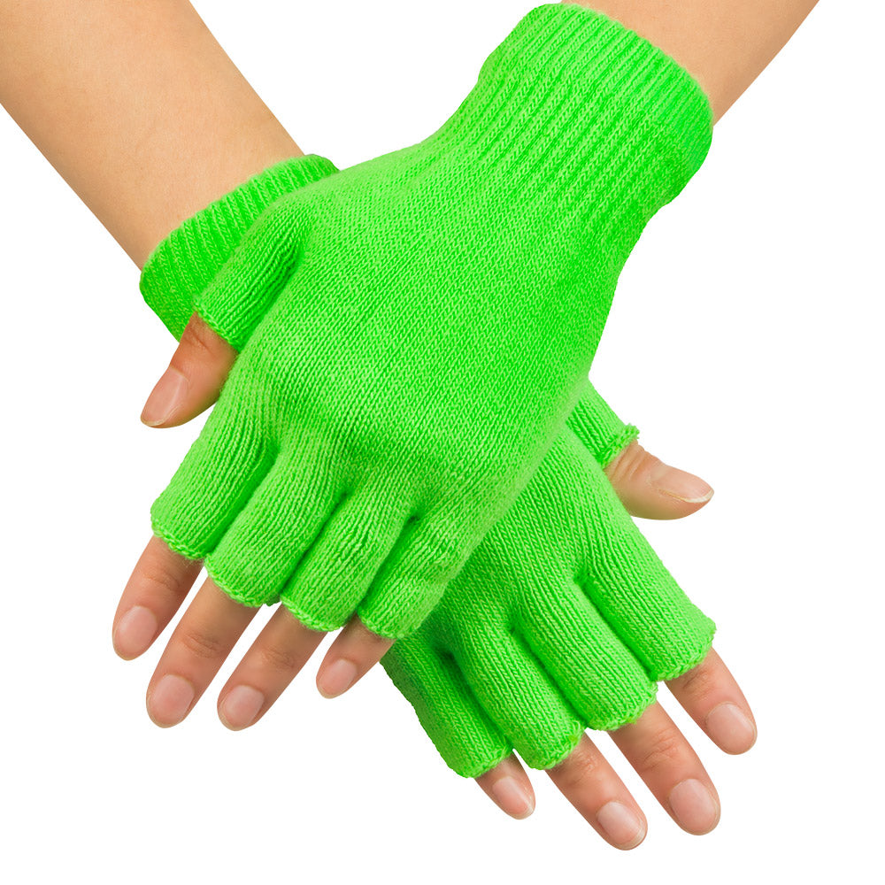 die gruenen handschuhe Neon grüne Handschuhe fingerlos