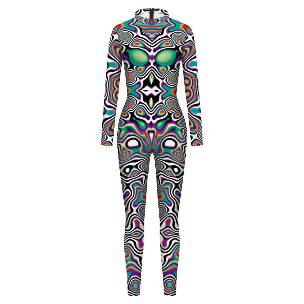 Psychedelischer Jumpsuit – Damen