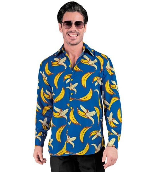 Neon Banane Fashion Hemd für Herren