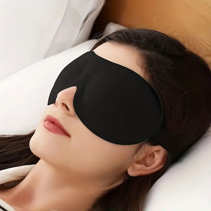 Schlafmaske in Schwarz