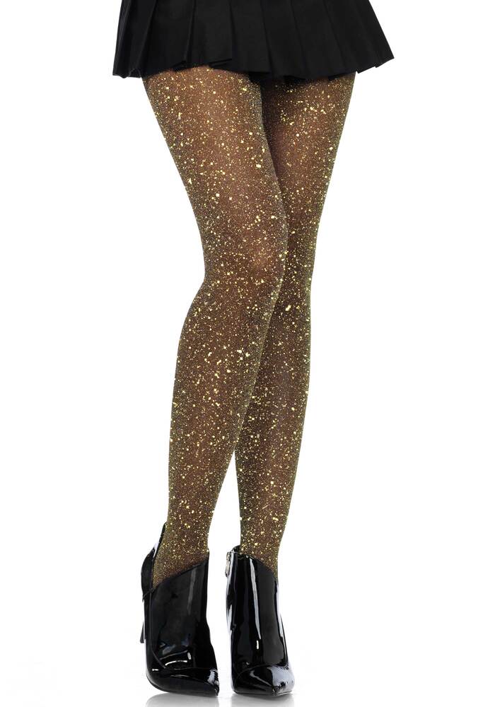 Lurex Shimmer Sheer Pantyhose schwarz-gold