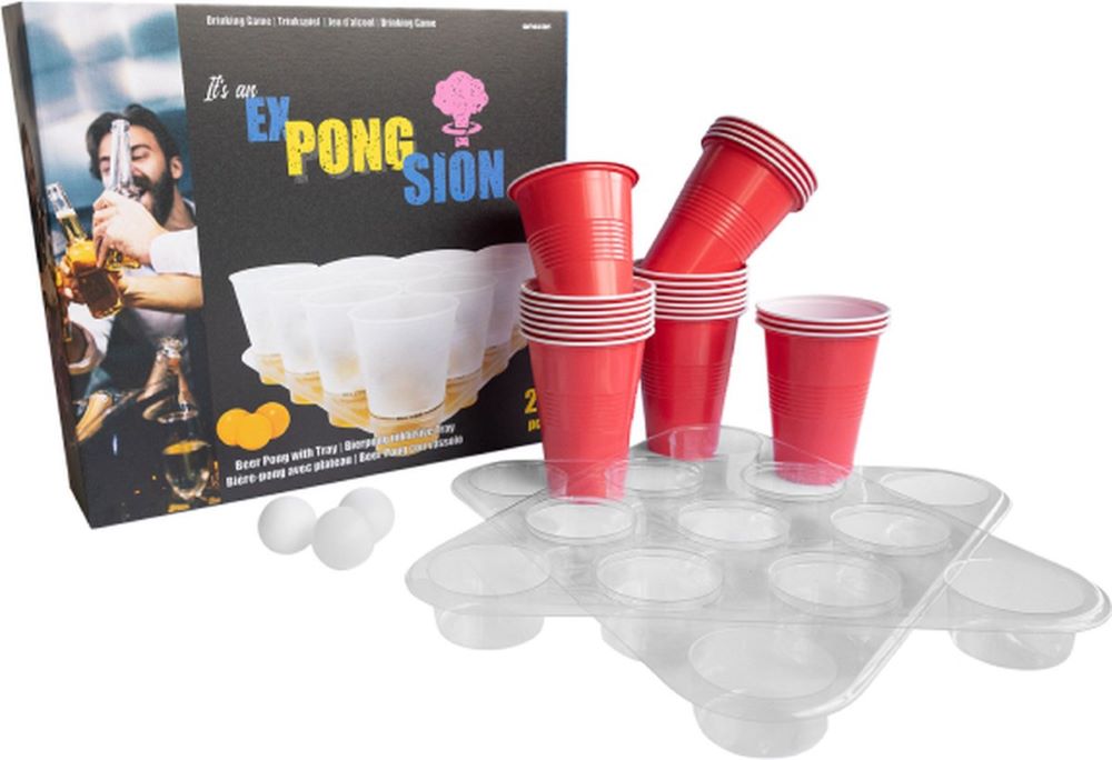 Party-Trinkspiel ExPongSion 27-teilig