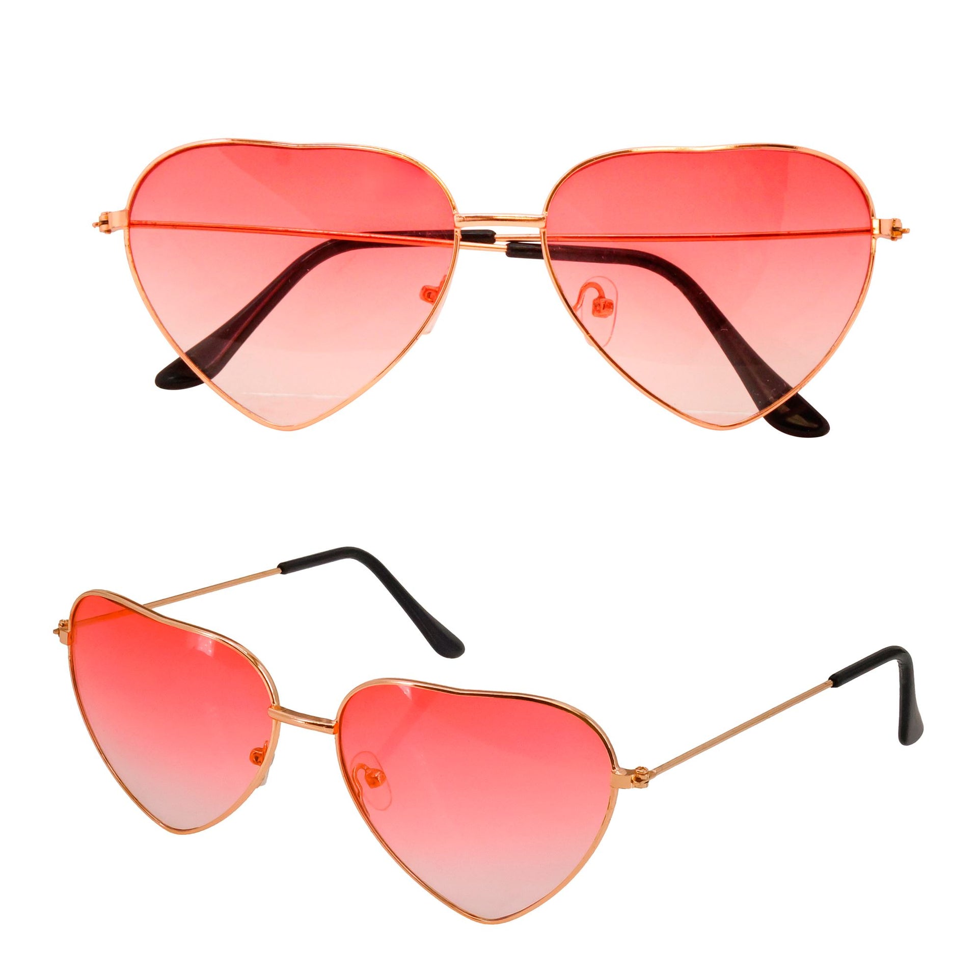 Rote Herzbrille unisex