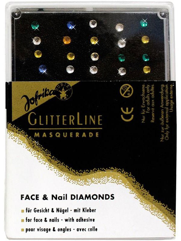 Bunte Glitzersteine Für Haut Und Nägel