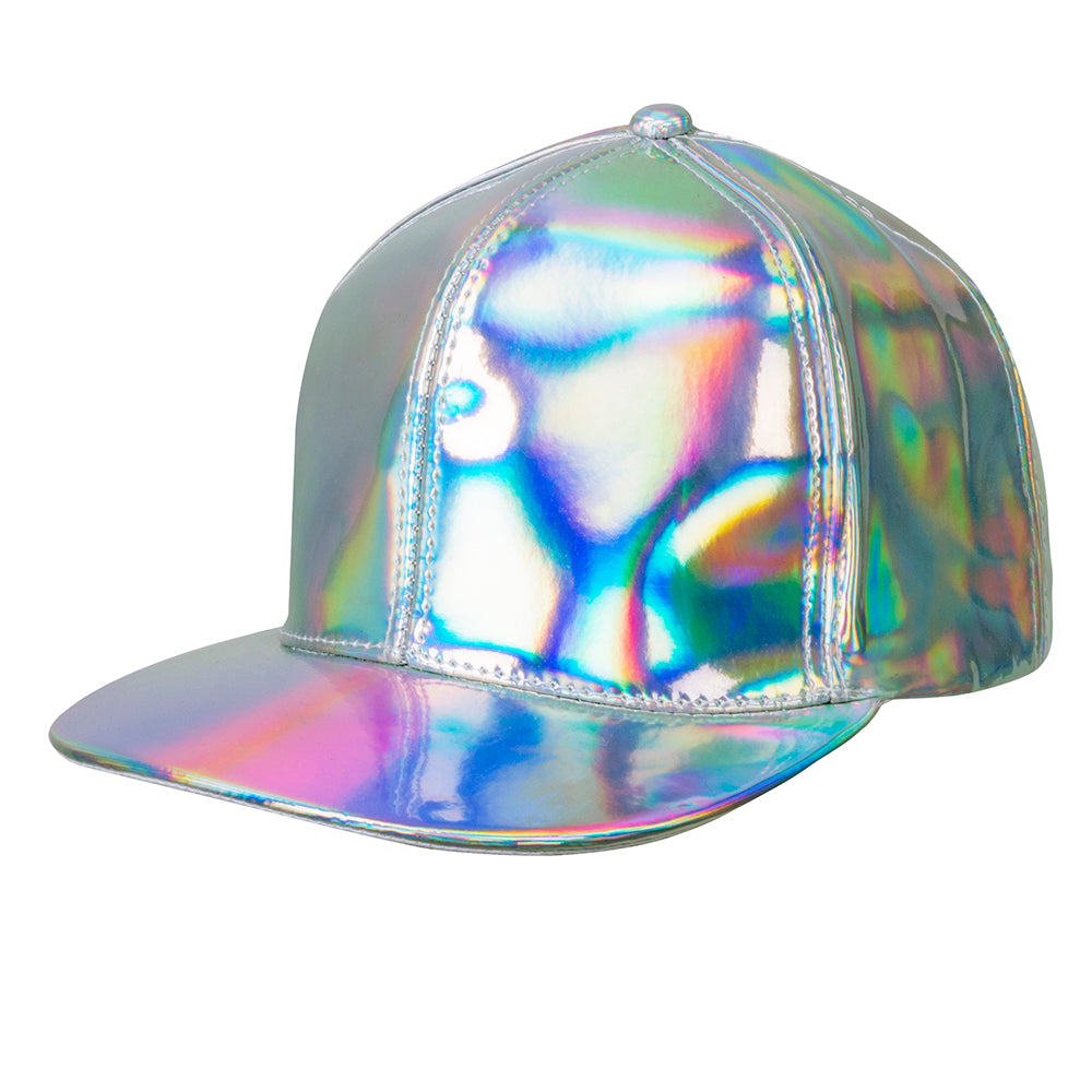 Holografische Baseball Cap silber