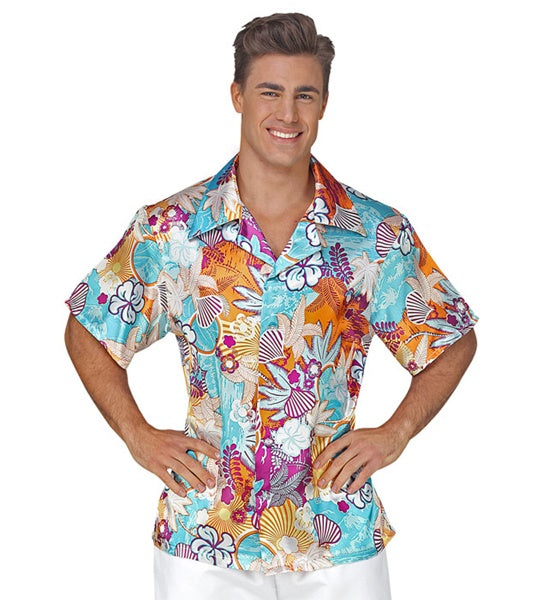 Türkises Hawaii Hemd für Herren
