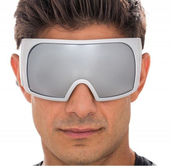 Future View Masken-Brille mit silbernem Rahmen