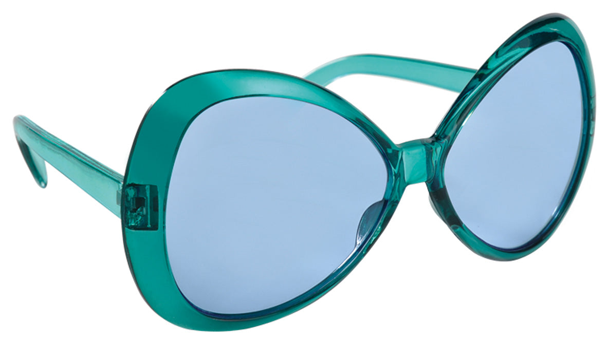 70er Jahre Brille Aquamarin getönt