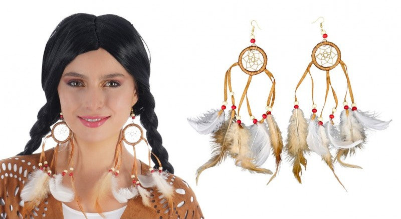 Tribal Fashion Ohrringe mit Federn