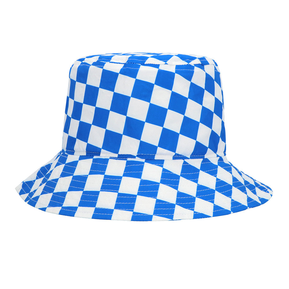 Fischerhut blau-weiß kariert
