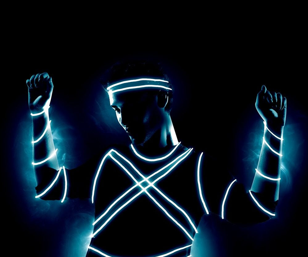 Weißes LED Kabel 5m
