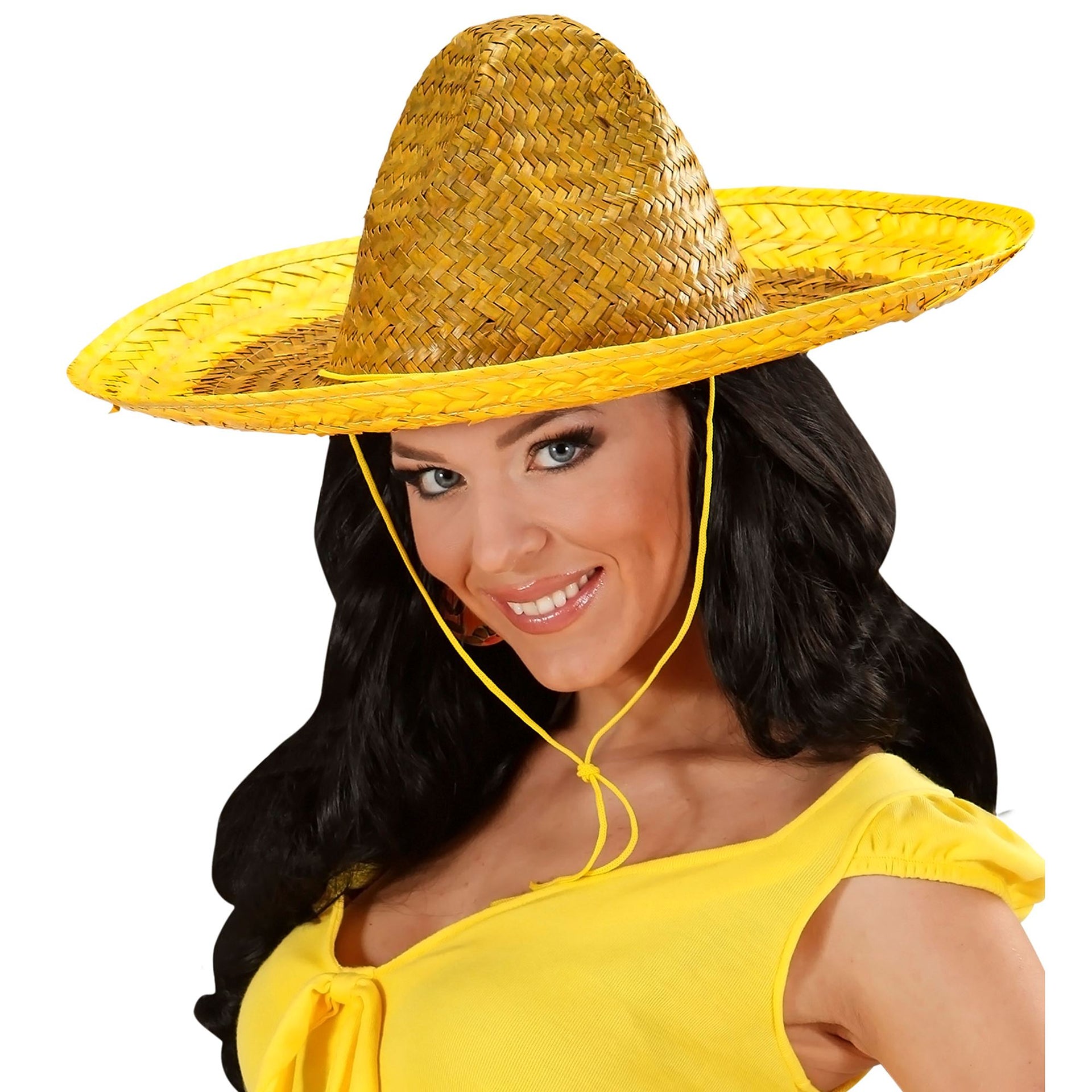 Gelber Party Sombrero 48 cm