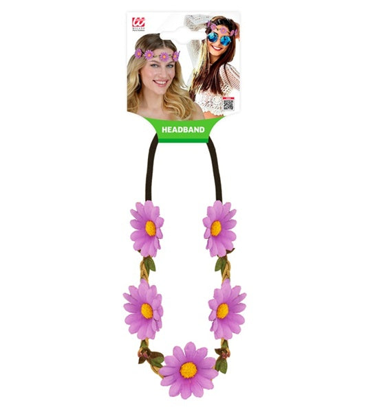 Haarband mit Gänseblümchen rosa
