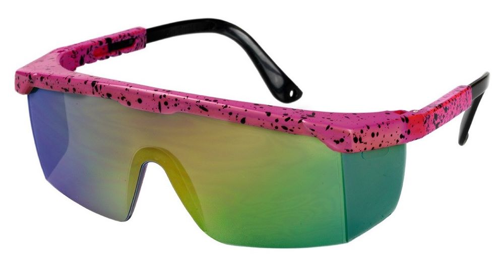 Neonpinke Partybrille