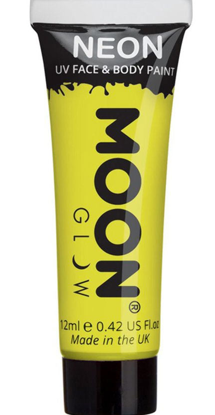 UV Face and Body Schminke in Neon-Gelb 12ml