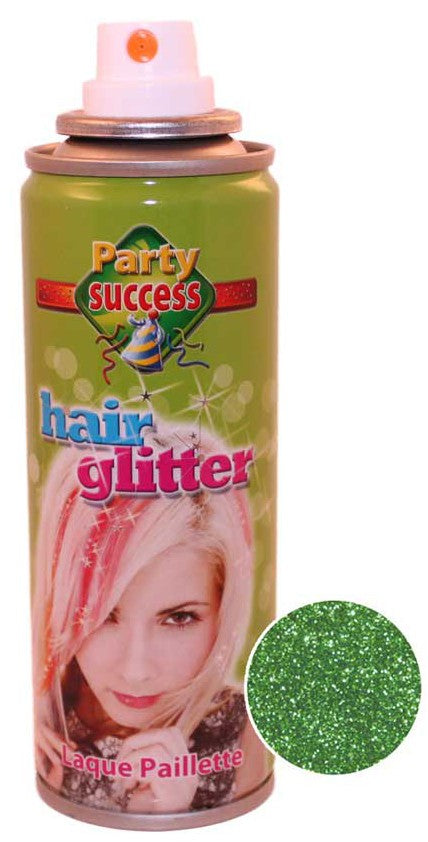 Grünes Party Glitzer Haarspray 125ml