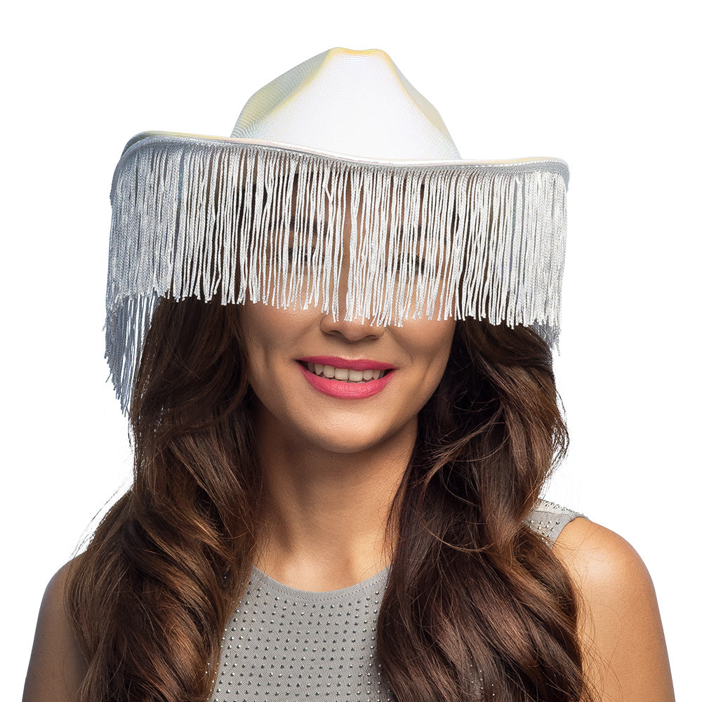 Glamour Cowboyhut Iridescent White