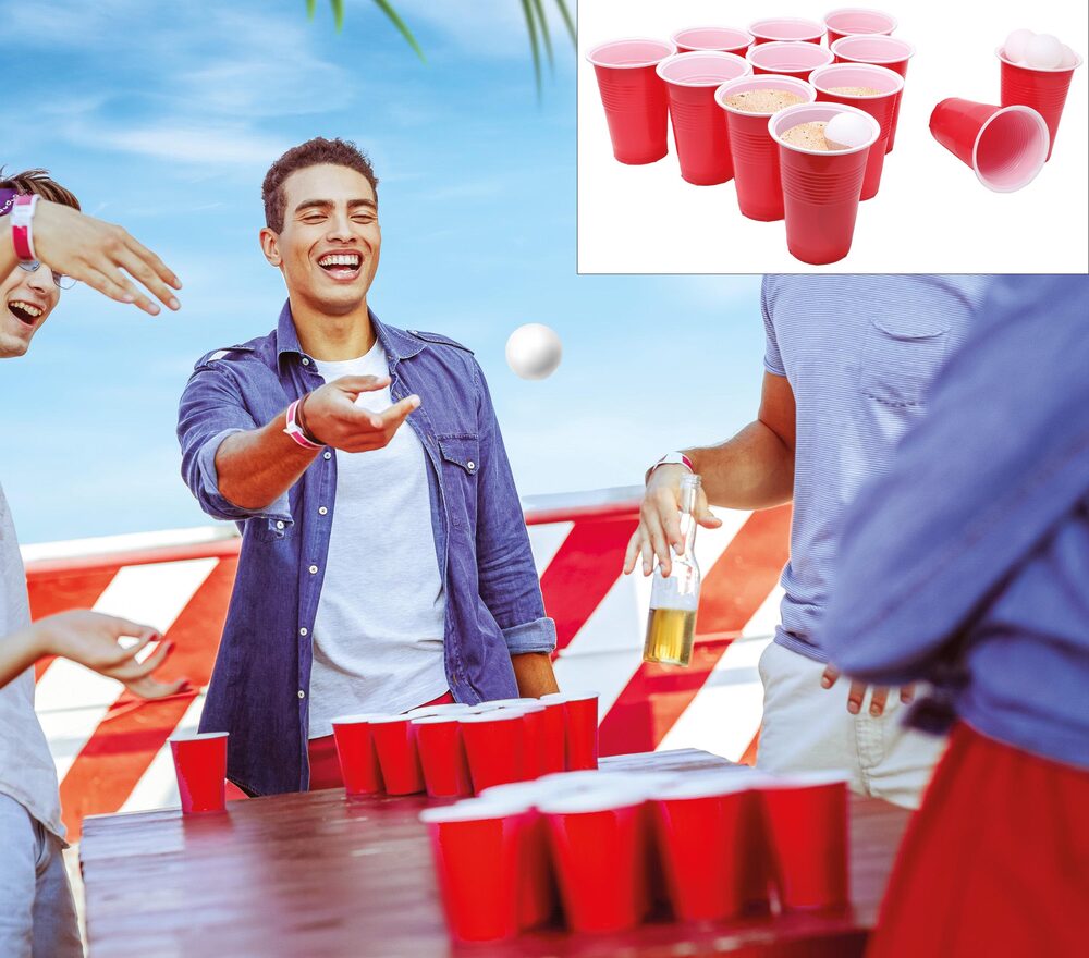 Rotes Bier Pong Set