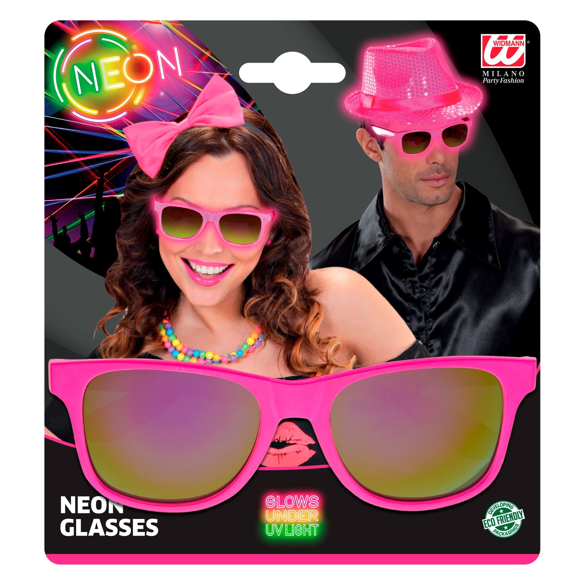 Pinke 80er Jahre Brille