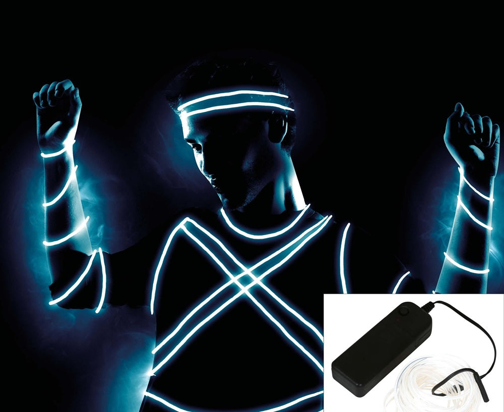 Weißes LED Kabel 5m