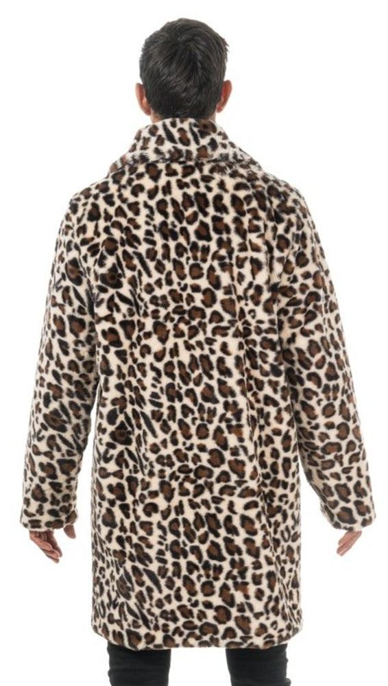 Mantel im Leopardenlook für Herren