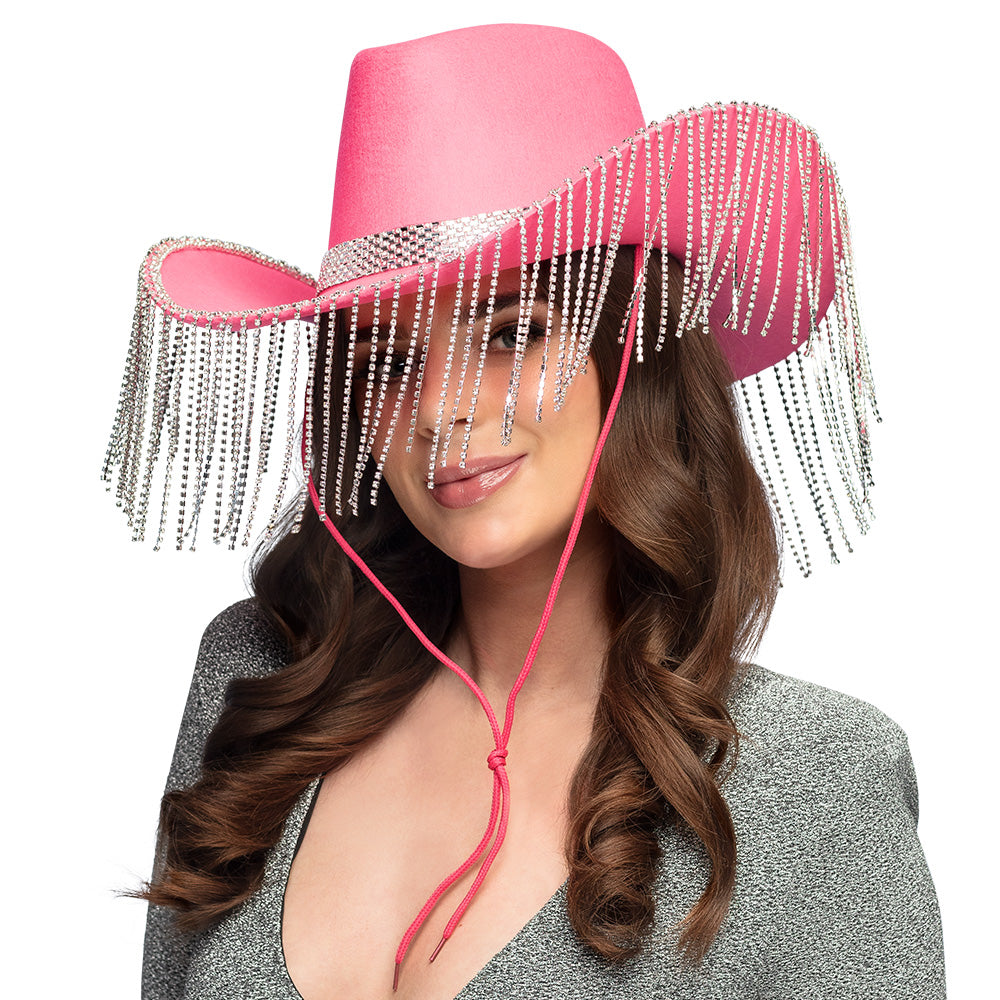 Glam Girl Cowboyhut in Rosa