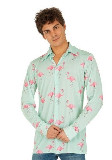 Flamingo Herrenhemd Türkis