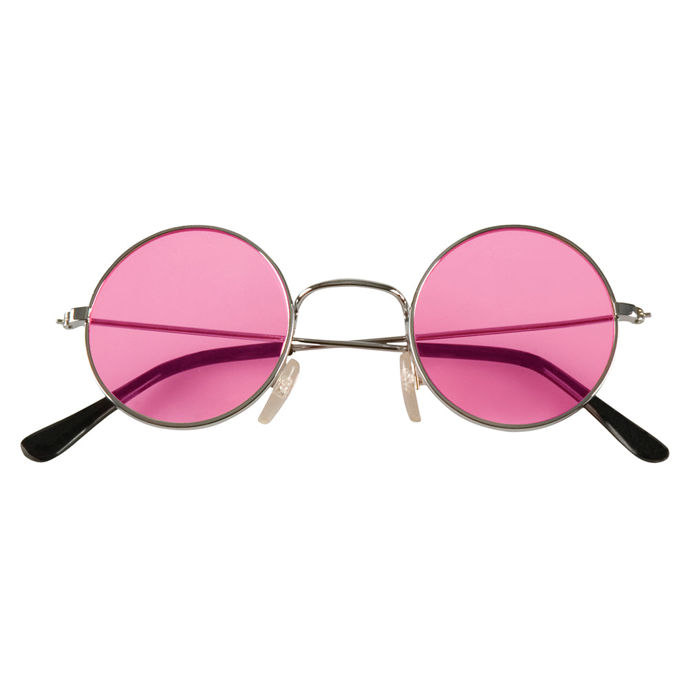 70er Jahre Hippie Brille pink
