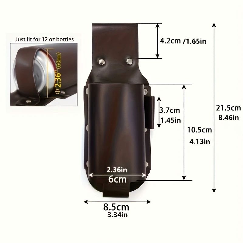 Bierholster in Schwarz