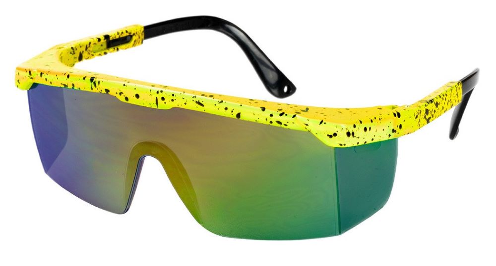 Neongelbe Partybrille
