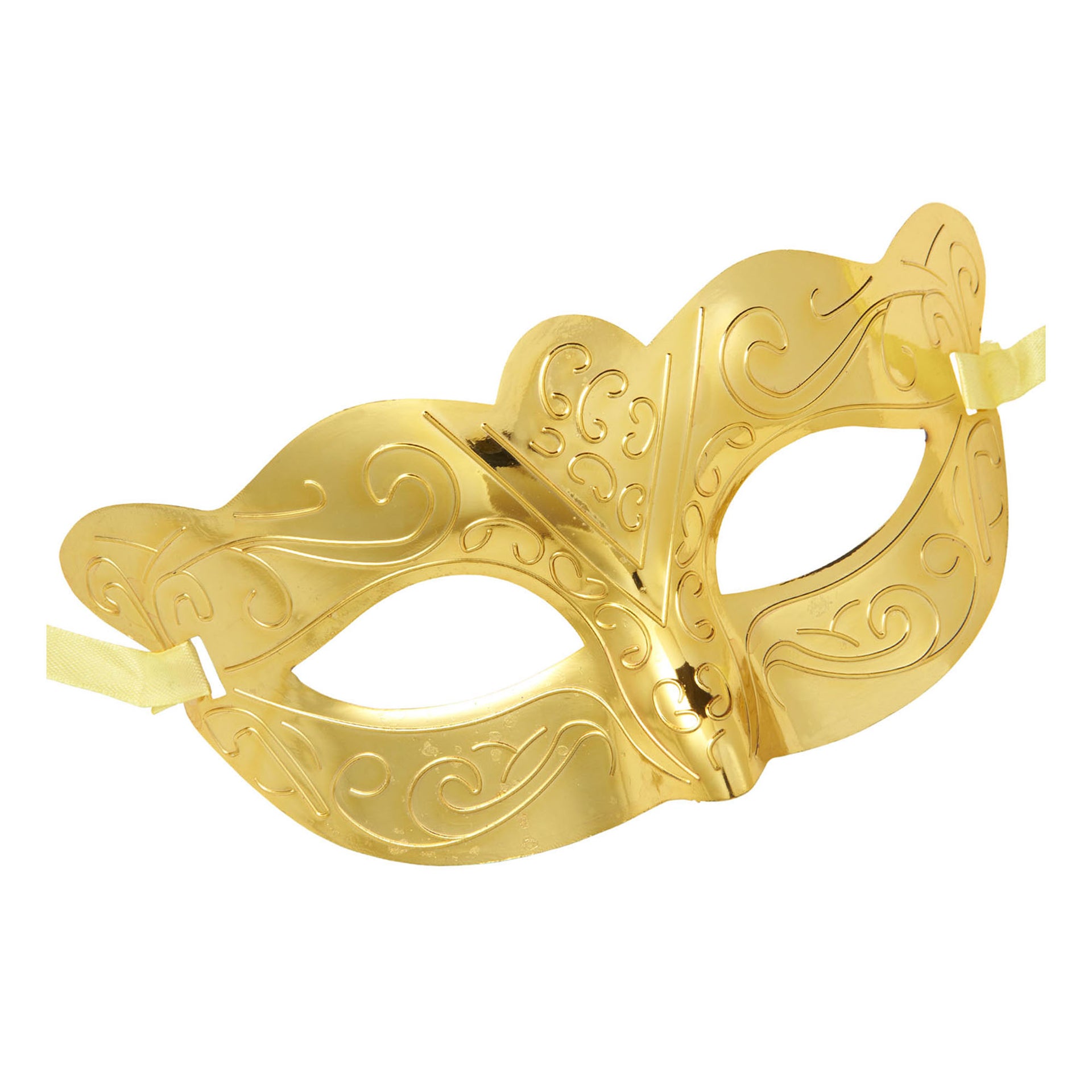 Glänzende Augenmaske Gold Metallic