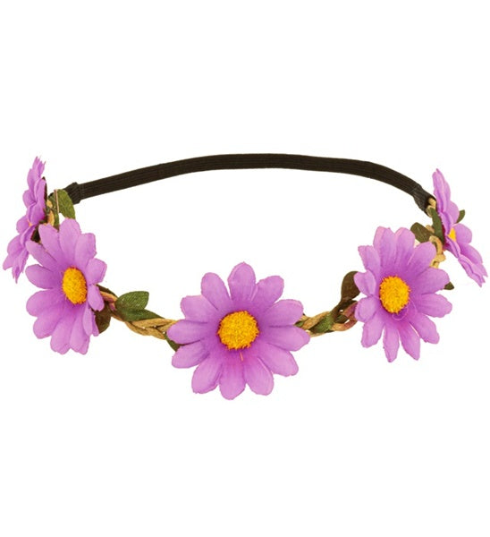 Haarband mit Gänseblümchen rosa