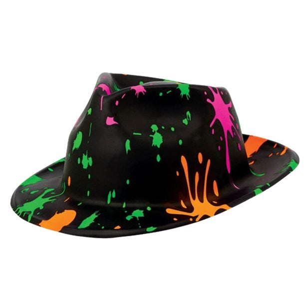 Colour Splash 80er Jahre Fedora Hut 30 x 26cm
