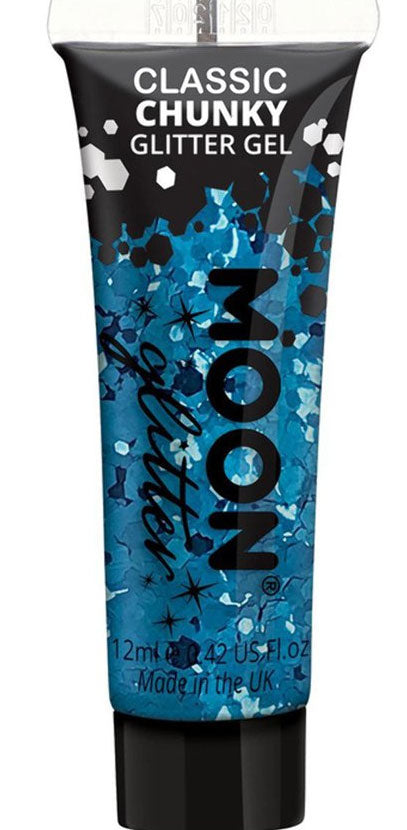 Glitzer Body Gel in Blau 12ml