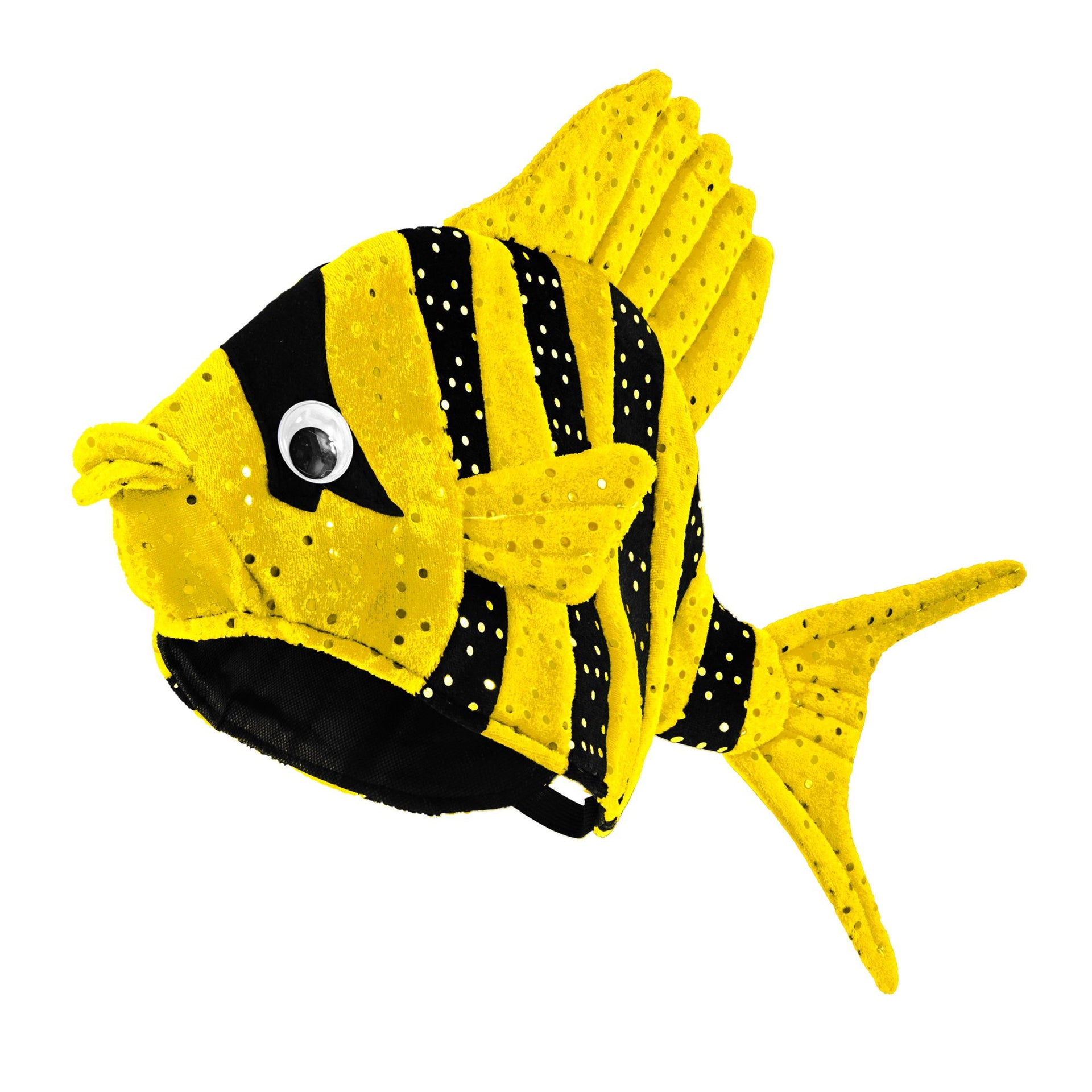 Gelb-Schwarze Tropic Fish Mütze
