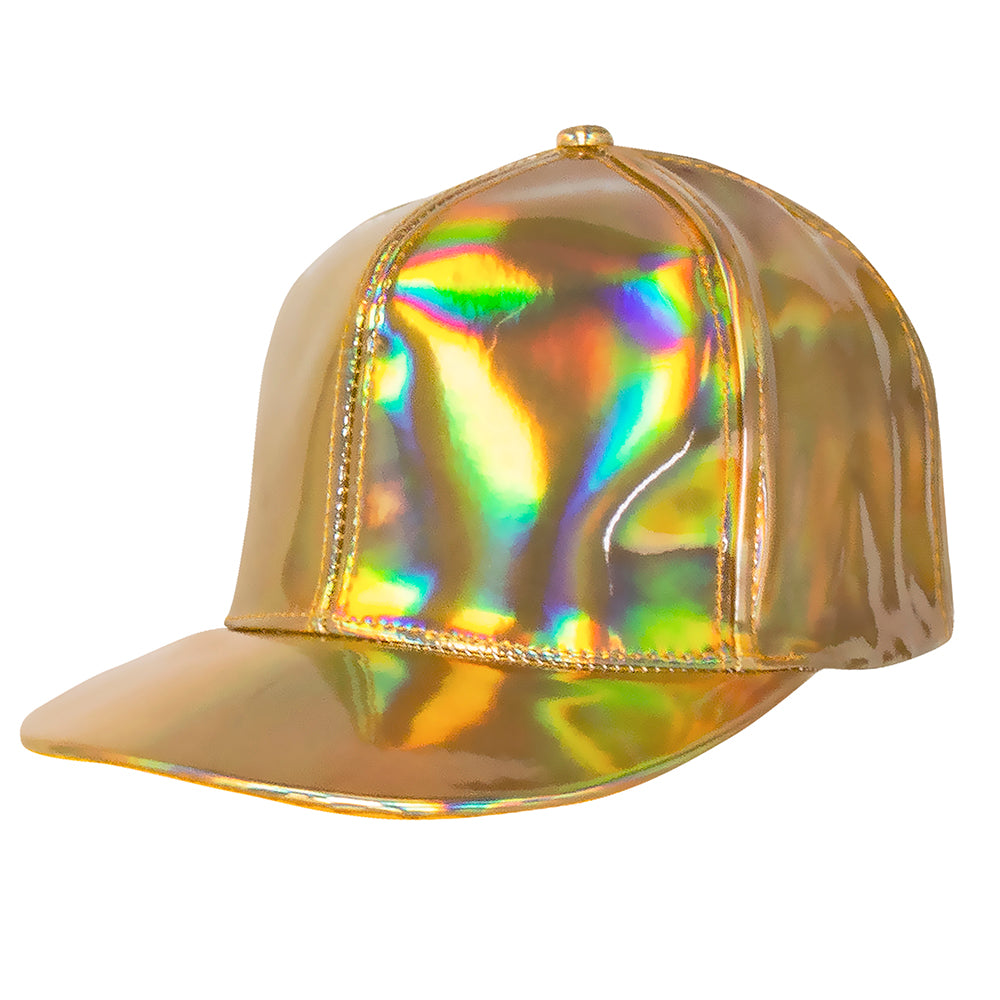 Holografische Baseball Cap gold