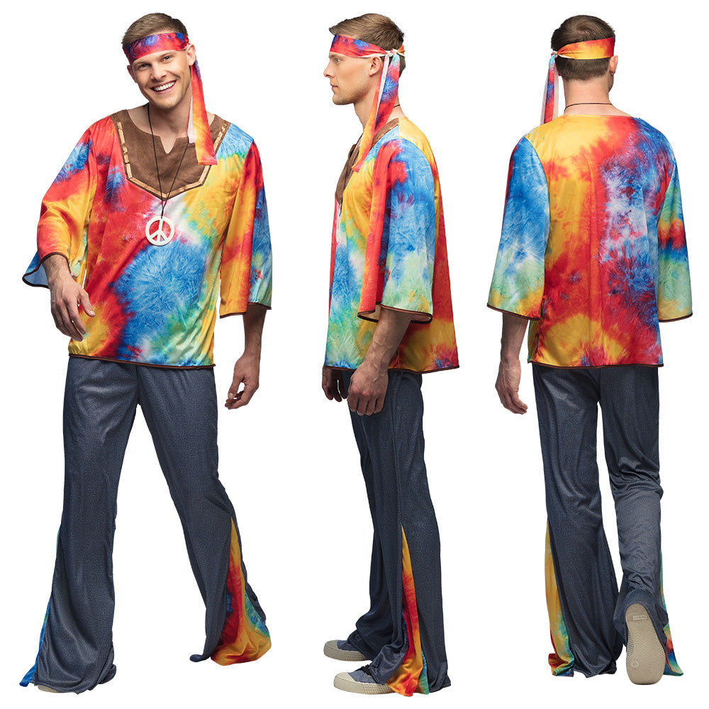 60er Hippie Marley Kostüm für Herren