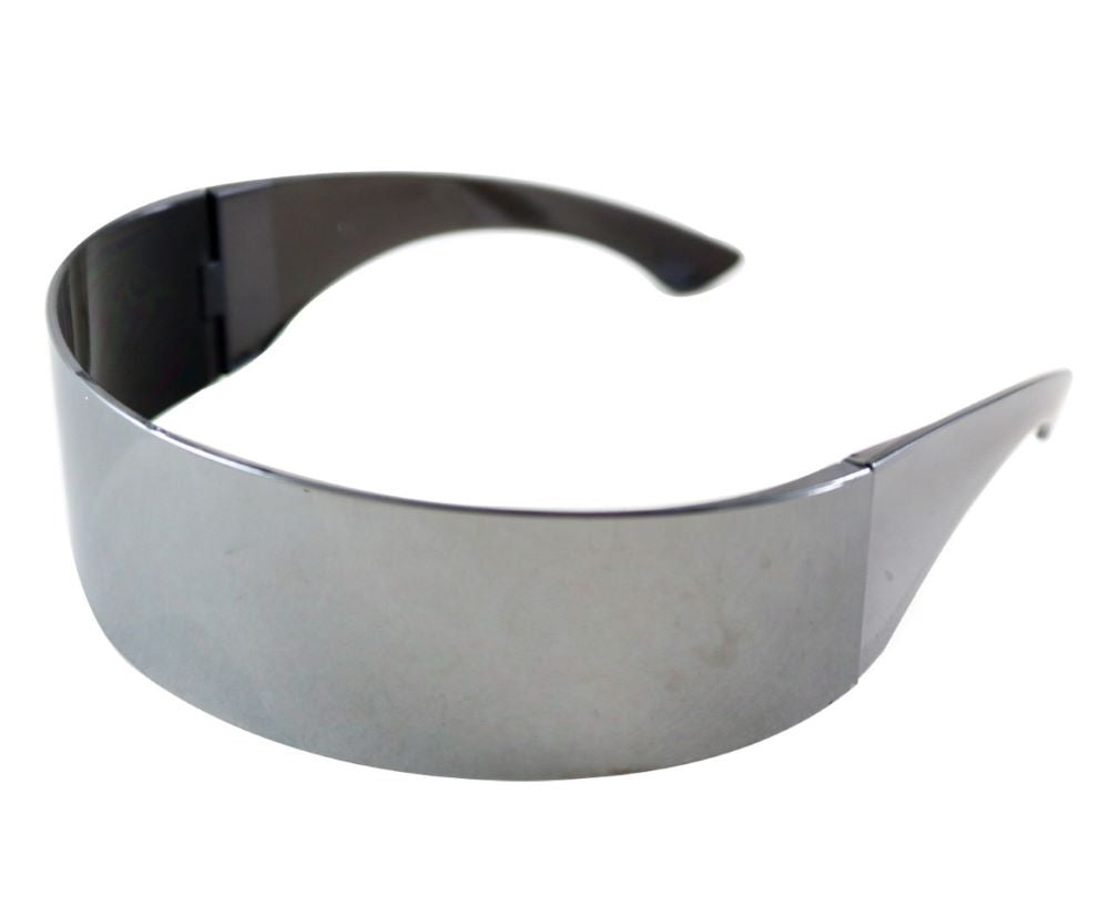 Space Spiegel Brille silber