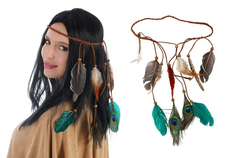 Tribal Kopfschmuck mit Federn