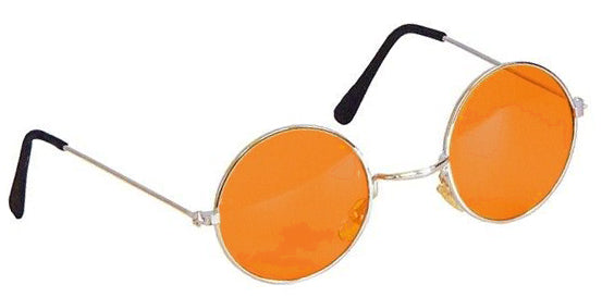 Orangefarbene Hippie Brille Sonja