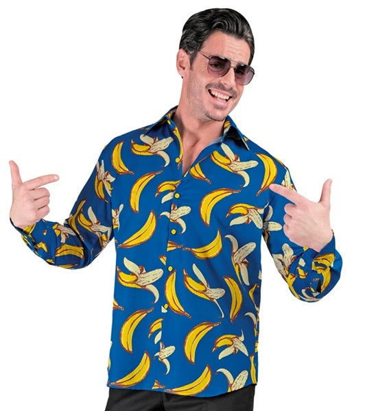 Neon Banane Fashion Hemd für Herren