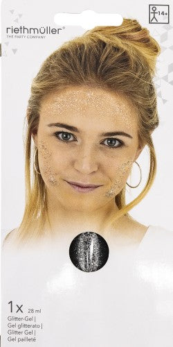 Glitzer Gel in Silber 28ml