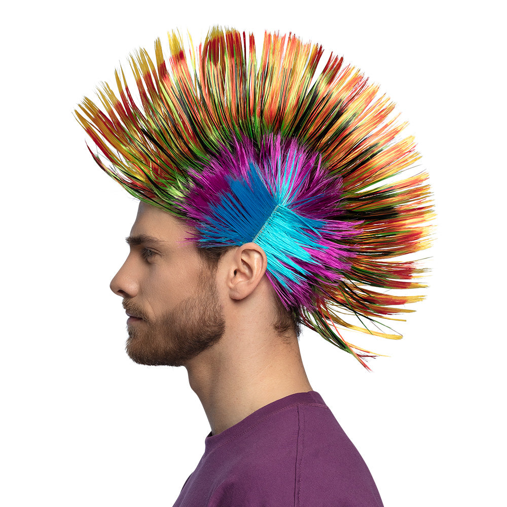 Regenbogen Irokesenperücke Punk