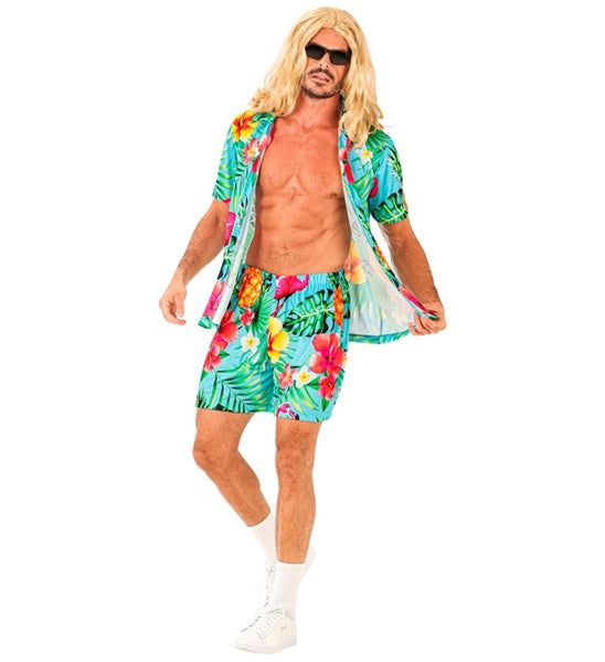 Flamingo Sommer Fashion Set für Herren Hemd/Shorts