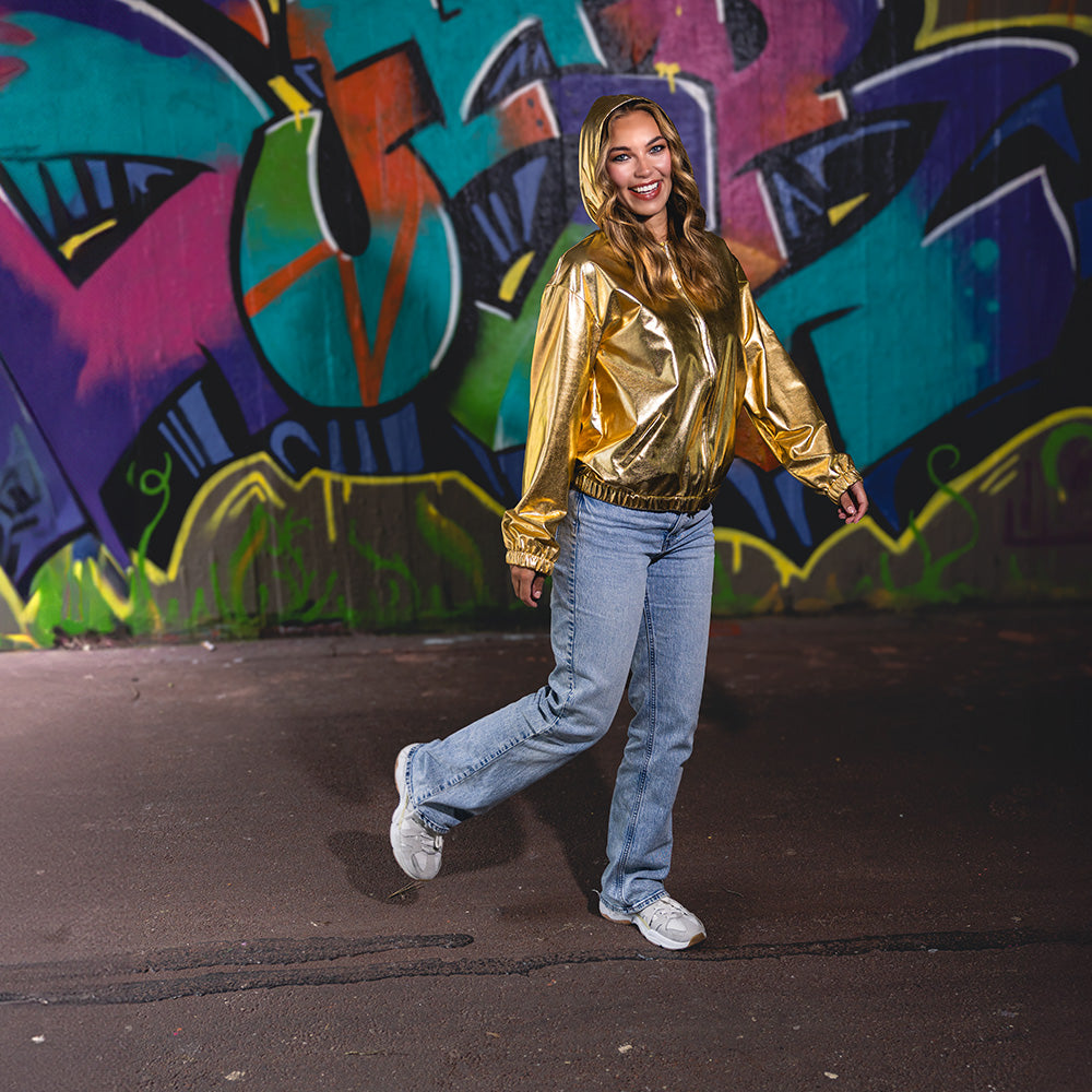 Jacke Rave metallic gold