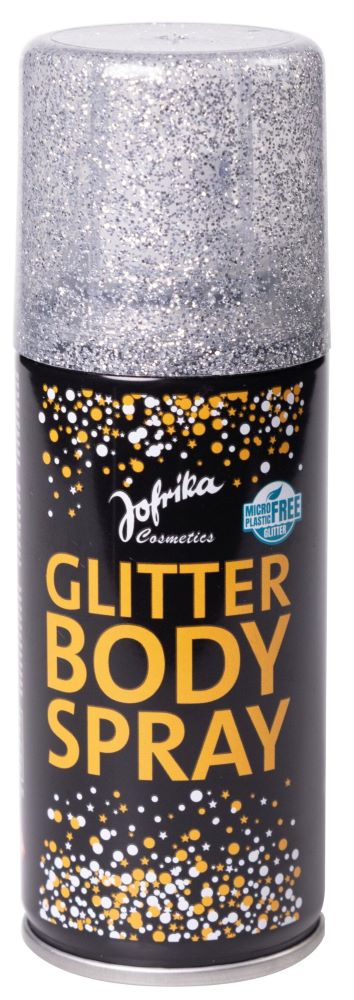Silber-Glitzer Bodyspray Microplastikfrei