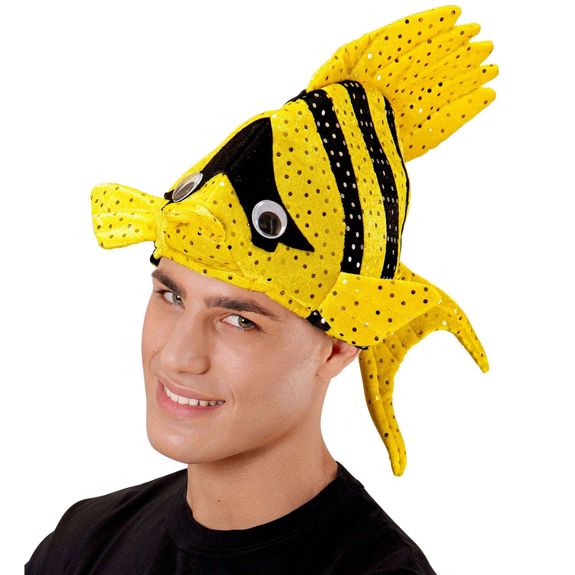 Gelb-Schwarze Tropic Fish Mütze