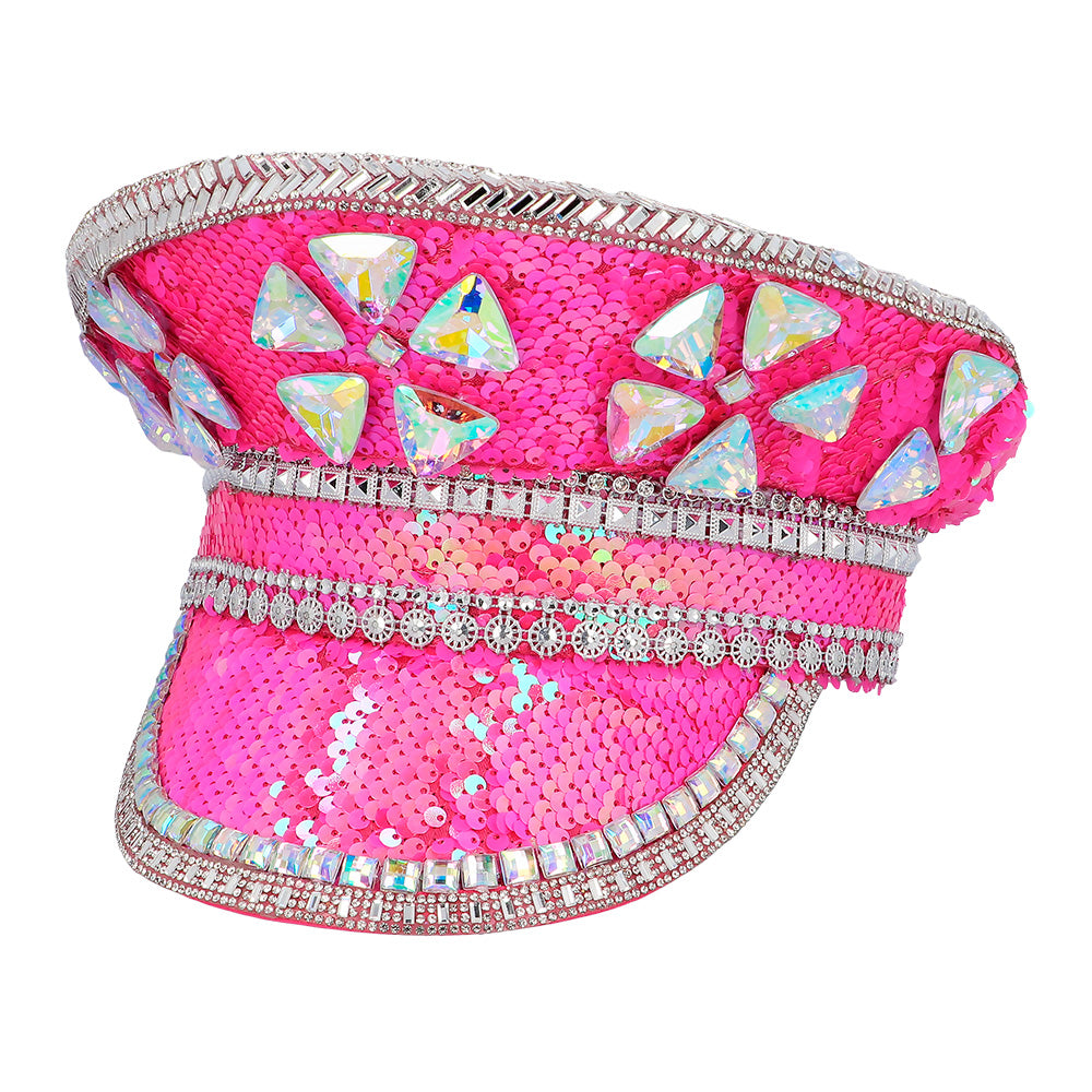 Pink Sparkle Glamour Mütze